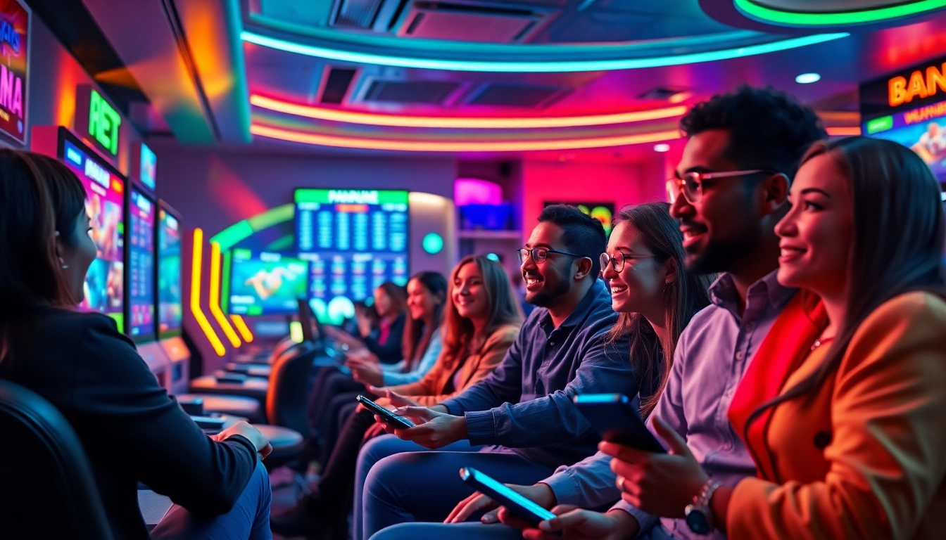 Exciting online gaming scene at stimmgewitter.org showcasing diverse players engaged in vibrant bet options.