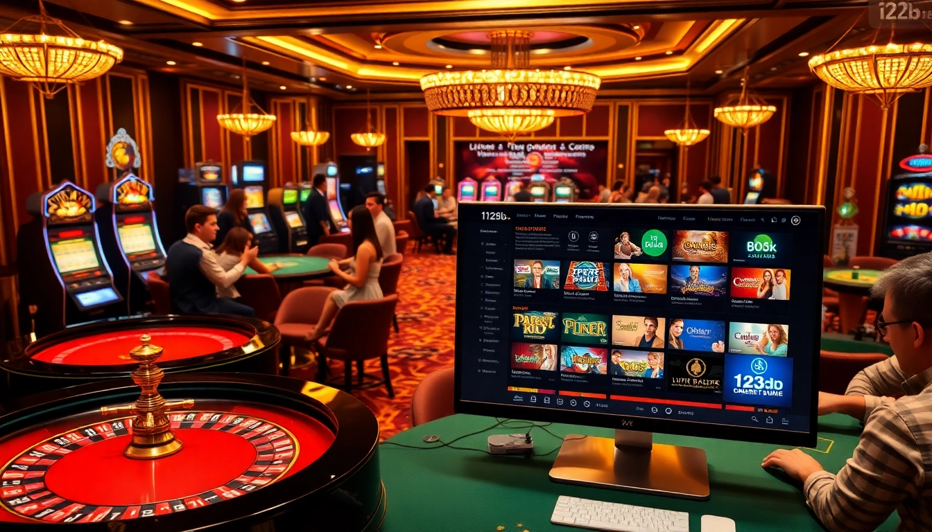 Engage in thrilling gaming at 123b's online casino featuring roulette, slots, and poker.